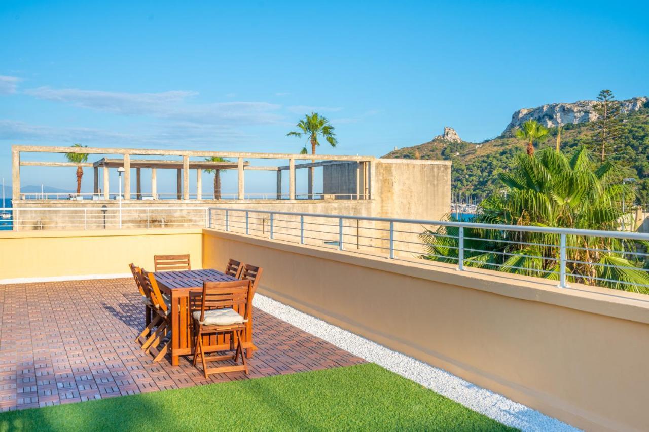 Terrazza Sella Del Diavolo - Vista Mare - Wifi Ac Apartman Cagliari Kültér fotó