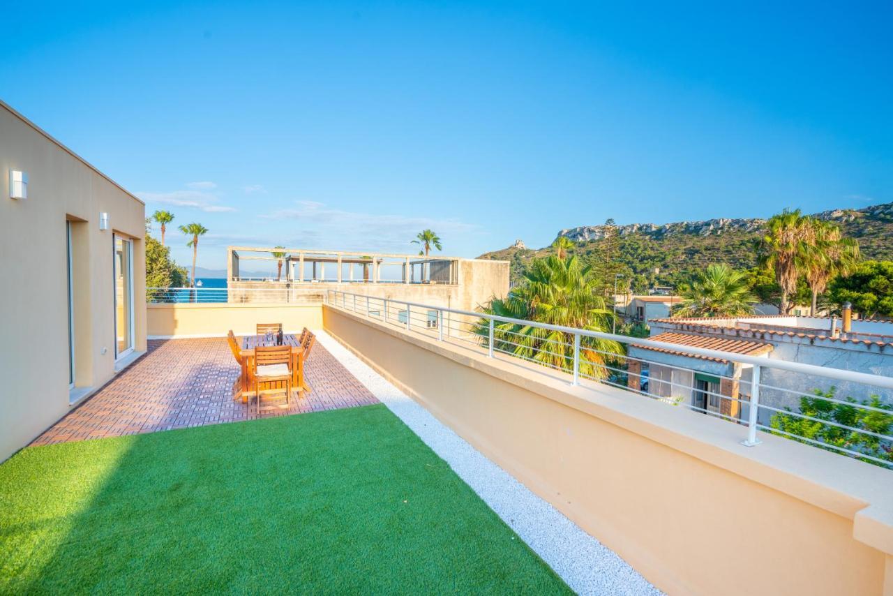 Terrazza Sella Del Diavolo - Vista Mare - Wifi Ac Apartman Cagliari Kültér fotó